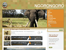 Tablet Screenshot of ngorongorocrater.org